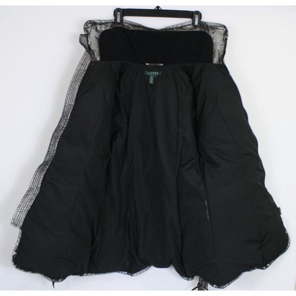 Vintage Ralph Lauren Metallic Silver Down Filled Womens Puffer Jacket Coat M - Picture 7 of 8